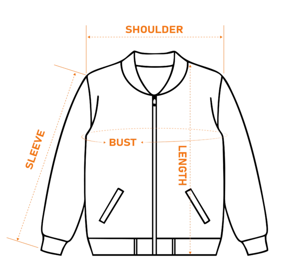 size guide bomber jacket